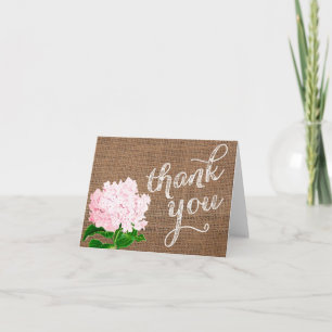 baby shower bedankkaart, jute bedankkaart