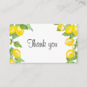 Baby shower bedankt informatiekaartje (Voorkant)