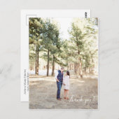 Baby shower Bedankt Post Kaart (Voorkant / Achterkant)