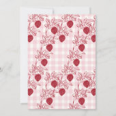 Baby shower Berry Sweet Strawberry Invitation (Dos)