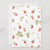Baby shower Berry Sweet Strawberry Invitation (Dos)