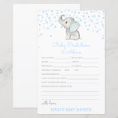 Baby shower Bewerkbare Baby Voorspelling en advies (Voorkant / Achterkant)