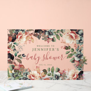 Baby shower Bienvenue Boho Garden Floral