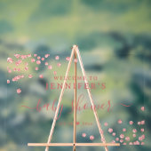 Baby shower Bienvenue Rose Parties scintillant or  (Neutre)