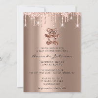 Baby shower bier Glitter Roos Gold Drids Boy Girl