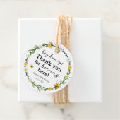 Baby Shower Bij Bedankjes Labels (In situ)