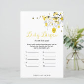 Baby shower bij bijen - Dirty Diaper (Staand voorkant)