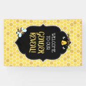 Baby shower bijen spandoek (Horizontaal)
