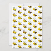 Baby shower bijenontwerp kaart (Achterkant)