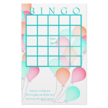 Baby shower Bingo
