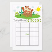 Baby shower bingo (Voorkant / Achterkant)