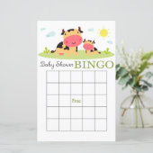Baby shower bingo card (Staand voorkant)