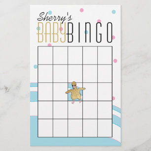 Baby Shower BINGO "Flamingo Moeders & Baby" Flyer