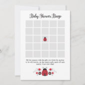 Baby shower Bingo Game Kaart (Voorkant)