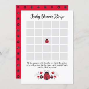 Baby shower Bingo Game Kaart