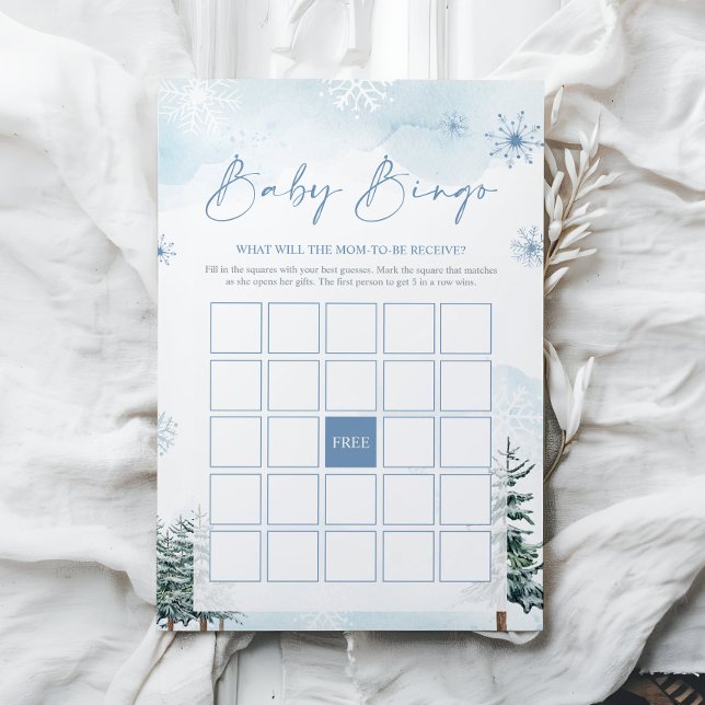 Baby shower Bingo Game Winter (Creator heeft geüpload)