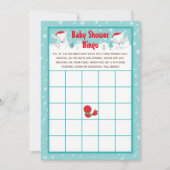 Baby shower Bingo Kaart (Voorkant)