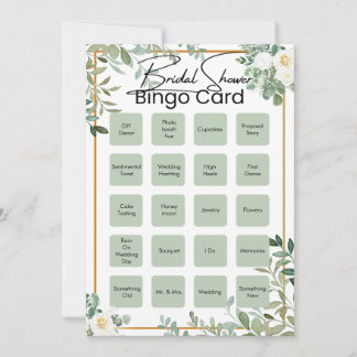 Baby Shower Bingo Kaarten, Unieke Vooraf Ingevulde Kaart