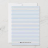 Baby shower bingo Lamb de garçon Carte de jeu (Dos)