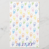 Baby shower BINGO Paci Bunny Flyer (Achterkant)