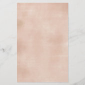 Baby Shower BINGO spel Roze Bloem Boho Pampas (Achterkant)