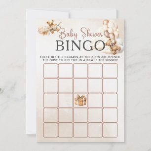 Baby shower BINGO spel We kunnen nauwelijks wachte Kaart