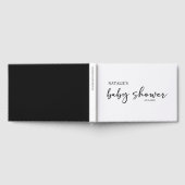 Baby Shower Black Moderne Simple Écriture (Complet)