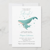 Baby shower Blauw Nautisch Kaart (Voorkant)