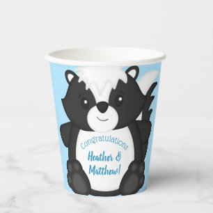 Baby shower blauw papieren bekers