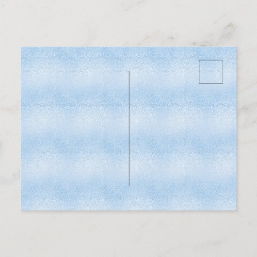 Baby shower blauwe olifantenballonnen uitnodiging briefkaart (Achterkant)