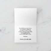 Baby shower bleu carte de remerciements Little Cow (Intérieur)