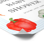 Baby shower Bleu des fermiers affiche de bienvenue (Coin)