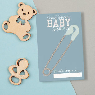 Baby shower bleu Jeu Pin de la couche Post-It Note