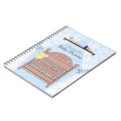 Baby shower bleu - Livre d'invité (Côté gauche)