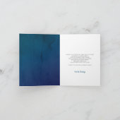 Baby shower bleu marine Merci (Intérieur)