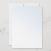 Baby shower Bleu Ours Teddy Invitation (Dos)