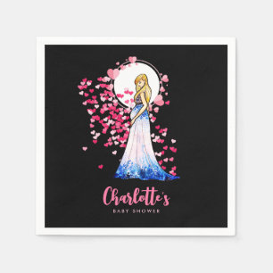 Baby shower Blonde Lady in het kraambed Servet