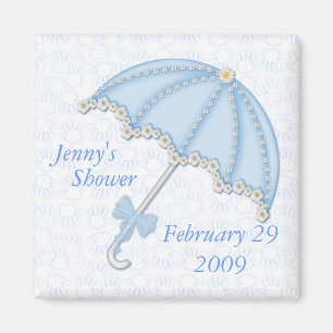 baby shower blue1, Jenny's, Shower, 2 februari... Magneet