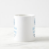 Baby shower Blue Bow Cravate Petit Man Mug (Centre)