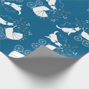 Baby shower Blue Boy Cadeaupapier
