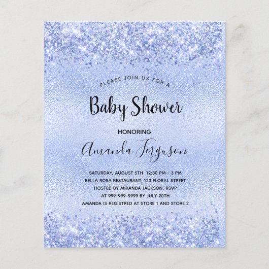 Baby shower Blue Boy Invitation (Voorkant)