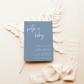 Baby shower Blue Boy | Invitation Blue Boy moderne