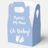 Baby shower Blue Dank je Bedankdoosjes (Geopend)