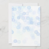 Baby shower Blue Elephant Boy Invitation (Dos)