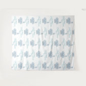 baby shower Blue Elephant | Stap en herhaling Wandkleed (Voorkant (horizontaal))