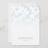 Baby Shower Blue Floral Botanical Photo Invitation (Dos)