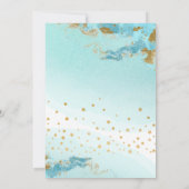 Baby shower Blue Gold Twin Boy Invitation (Dos)