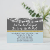 Baby shower Blue Grey Lights Apportez Une Carte De (Debout devant)