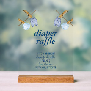 Baby shower Blue Jean Tablette de carafe de couc