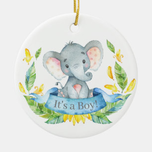 Baby shower Blue Keramisch Ornament